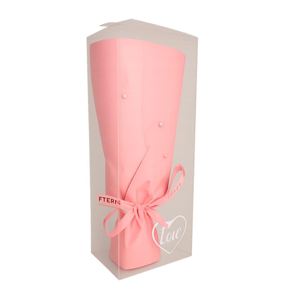 Mini Buquê De Rosa Artificial Com Ursinho Na Caixa - Rosa Mini Buquê De Rosa Artificial Com Ursinho Na Caixa - Rosa